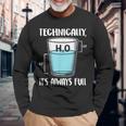 技術的には常に完全な物理科学ユーモア 長袖Tシャツ 高齢者への贈り物
