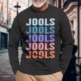 面白いギフト名 Jools 名入れ名 長袖Tシャツ 高齢者への贈り物