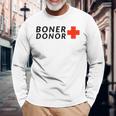 Boner Donor ラウンチ ハロウィン 長袖Tシャツ 高齢者への贈り物