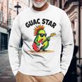 Guactar 面白い アボカド愛好家 食べ物 駄洒落プリント メンズ レディース キッズ 長袖Tシャツ 高齢者への贈り物