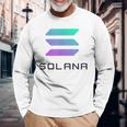 Solコインcryptocurrency 30ソラナ・テクノロジーolana 長袖Tシャツ 高齢者への贈り物