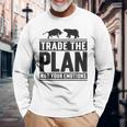 Trade The Plan Not Your Emotions デイトレーダー Trading 株式 証券取引所 長袖Tシャツ 高齢者への贈り物