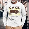 ケーキ 長引き The Magic 長袖Tシャツ 高齢者への贈り物
