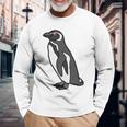 マゼランペンギン 長袖Tシャツ 高齢者への贈り物