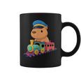 Capybara Riding Train Cute Kawaii Cartoon Rail Adventure コーヒーマグ
