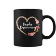 Cardio Drumming Fitness Gym Leopard Floral Heart For Women Coffee Mug