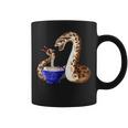 Cute Snake Eating Ramen Anime Style Hognose Snake Coffee Mug