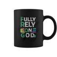 Frog Fully Rely On God 面白いレトロラブハートカエル愛好家 長袖tシャツ コーヒーマグ