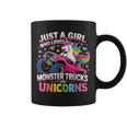 Just A Girl Who Loves Monster Trucks And Unicorns Coffee Mug