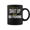 hut Up And Go Fishing Fisher Lover Fish Fishing コーヒーマグ