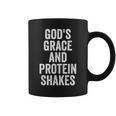 God’S Grace And Protein Shakes Christian Workout Fitness Gym Coffee Mug God’S Grace And Protein Shakes Christian Workout Fitness Gym Coffee Mug