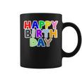Happy Birthday（ハッピーバースデー）カラフルポップ【お誕生日 プリント】サプライズ 文字 イベントデザイン コーヒーマグ