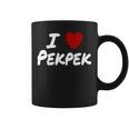 I Heart 愛 Pekpek フィリピンタガログ語 フィリピン フィリピン人 長袖tシャツ コーヒーマグ