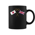 Japanese Flag British Flag 英国遺産 イングリッシュルーツ 日本の国旗 イギリスの国旗 コーヒーマグ