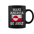 Make America Go Away グリーンランド国旗 アンティーク調 コーヒーマグ