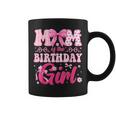 Mom Of The Birthday Girl Family Pink Bow Family Party Coffee Mug
