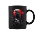 Raven Skull Moon Scary Black Gothic Spooky Black Crow Coffee Mug Raven Skull Moon Scary Black Gothic Spooky Black Crow Coffee Mug