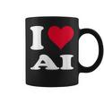 Red Heart I Love Ai コーヒーマグ