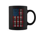Sitar American Flag 4th Of July Men Women Sitarist USA Sitar Coffee Mug