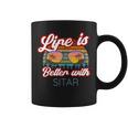 Sitar Players Saying 'Life Is Better With Sitar' Coffee Mug