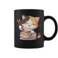 わがまま猫 ねこ ラーメン好き かわいい おもしろ マンガ 長袖tシャツ コーヒーマグ