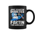 ジャスト・ファイティン・ダイアベティス＆ファーティン・スパークルズ 1型糖尿病 コーヒーマグ