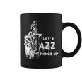 ジャズ・サックス レッツ・ジャズ・シング・アップlet's Jazz Thing Up 長袖tシャツ コーヒーマグ