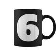 タイポグラフィ 太字表示 6番 数字 6 コーヒーマグ
