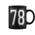 ナンバー78 バーシティスタイル ボールド スポーツ 誕生日 ジャージ コーヒーマグ