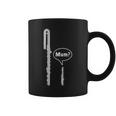 バスフルートとピッコロフルートのミーム 面白いフルートママ Flute Mum Humour コーヒーマグ