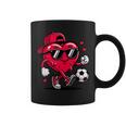 バレンタイン サッカー ハート ドリップ スポーツ 愛 バレンタインデー 男の子 コーヒーマグ