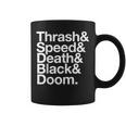 ヘヴィメタル音楽ファンリスト スラッシュスピード ドゥーム デス ブラック コーヒーマグ