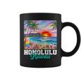 ホノルル ハワイ ハワイアン 波 ビーチ 夏 サーフィン レトロ コーヒーマグ