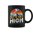 レトロヴィンテージスキー Let's Get High 長袖tシャツ コーヒーマグ