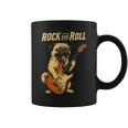 ロックするパグ犬 ギター演奏の面白デザイン コーヒーマグ