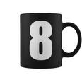 数字 8 数字 8 プレーン 白 数字 コーヒーマグ