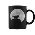 月と猫のシルエット ソマリ猫 コーヒーマグ