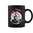 桜と月と富士山のtシャツ 春 花見 和柄 和風 和 メンズ レディース キッズ 水墨画 ギフト 服 サクラ コーヒーマグ