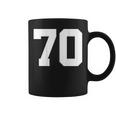 番号70 背面 スポーツチームジャージ番号 コーヒーマグ
