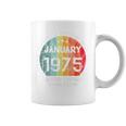1975年1月以来絶対に素晴らしい男性と女性の誕生日。 コーヒーマグ