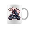 Followmeバイクに乗るゴリラのバックプリントデザイン コーヒーマグ