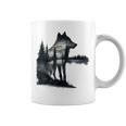 Nature Mountains Adventure Wolf Outdoor Wildlife Forest Coffee Mug