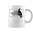 【バックプリント・背中側】ザ・ホース・フェイス The Horse Face 午年 馬 2026 パロディ 長袖tシャツ コーヒーマグ