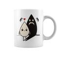 かわいい影モンスター コントラスト イラスト 長袖tシャツ コーヒーマグ