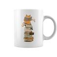 かわいい猫、本好きの猫 コーヒーマグ