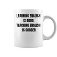 ヴィンテージの退職英語教師、面白い英語教師 コーヒーマグ