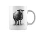 羊 アニマルプリント 動物園 ドローイング アート 絵画 羊 コーヒーマグ