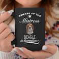 Beagle Beware Of The Mistress Beagle コーヒーマグ 面白い贈り物
