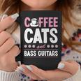 Coffee Cats And Bass Guitars ベースギタリスト 猫とコーヒー 長袖tシャツ コーヒーマグ 面白い贈り物