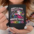 Just A Girl Who Loves Monster Trucks And Unicorns Coffee Mug Unique Gifts
